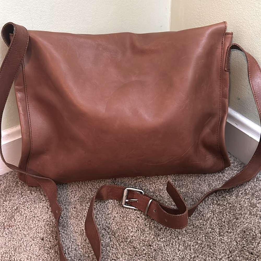 Embellished Leather Messenger Bag - Picture 2 of 6